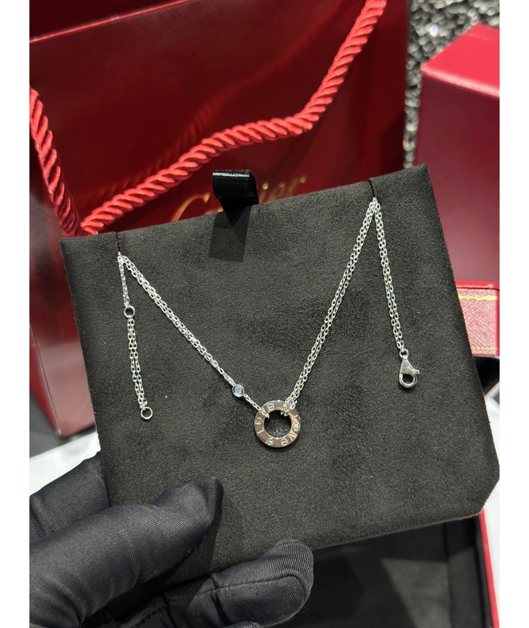 CARTIER Серебряная подвеска из белого золота, фото 6