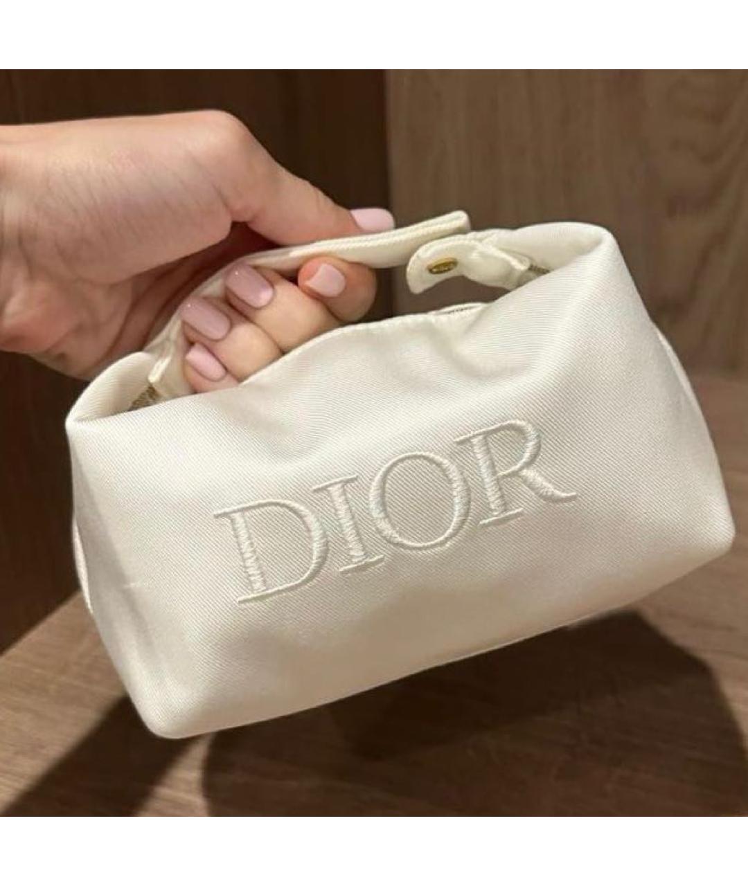 DIOR BEAUTY Белая тканевая косметичка, фото 4
