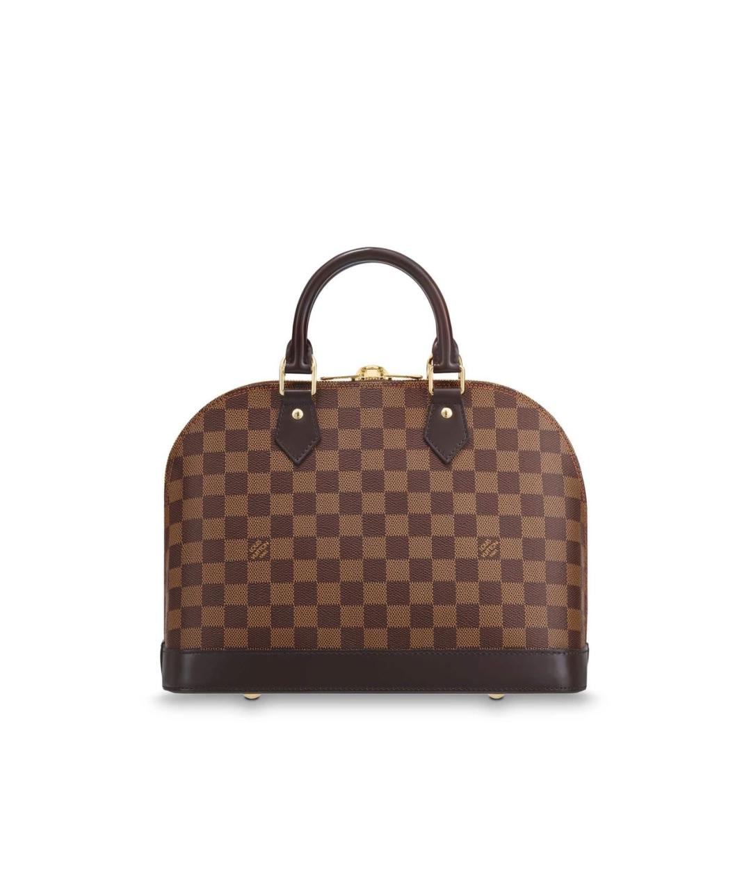 LOUIS VUITTON Коричневая канва сумка с короткими ручками, фото 9