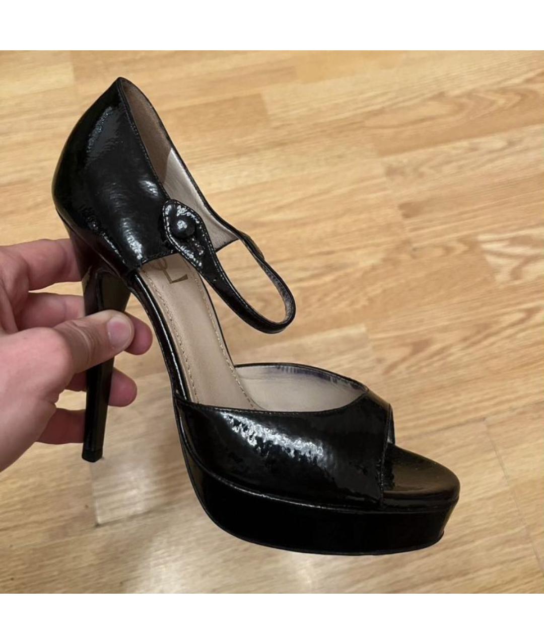 SAINT LAURENT Черные туфли из лакированной кожи, фото 4