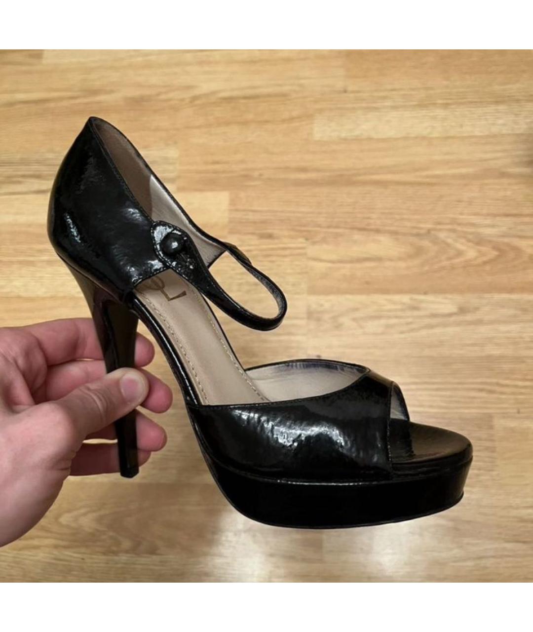 SAINT LAURENT Черные туфли из лакированной кожи, фото 7