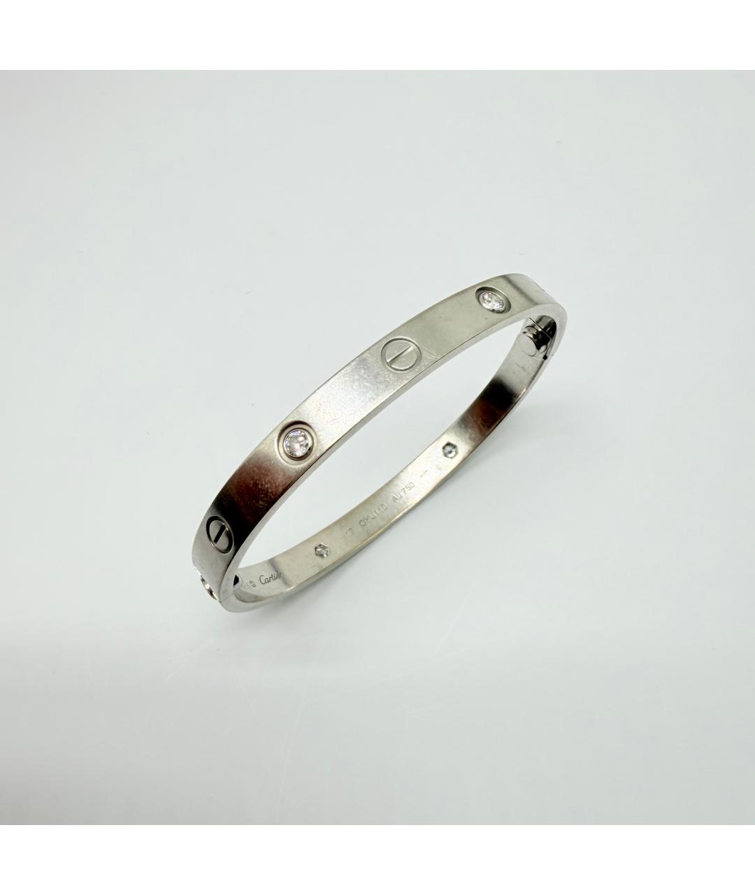 CARTIER Серебряный браслет из белого золота, фото 6