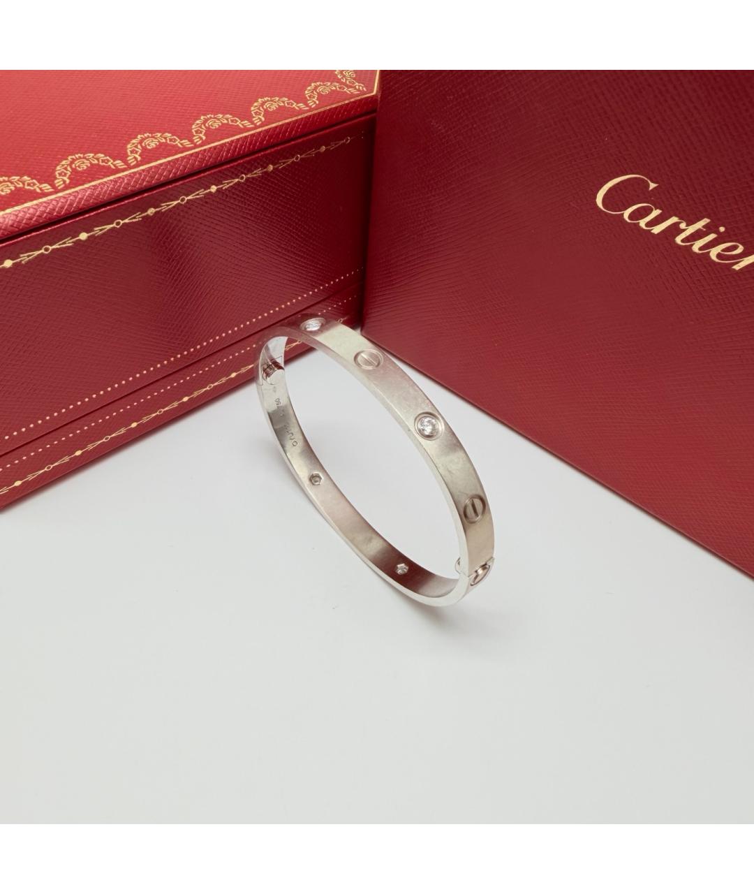CARTIER Серебряный браслет из белого золота, фото 3