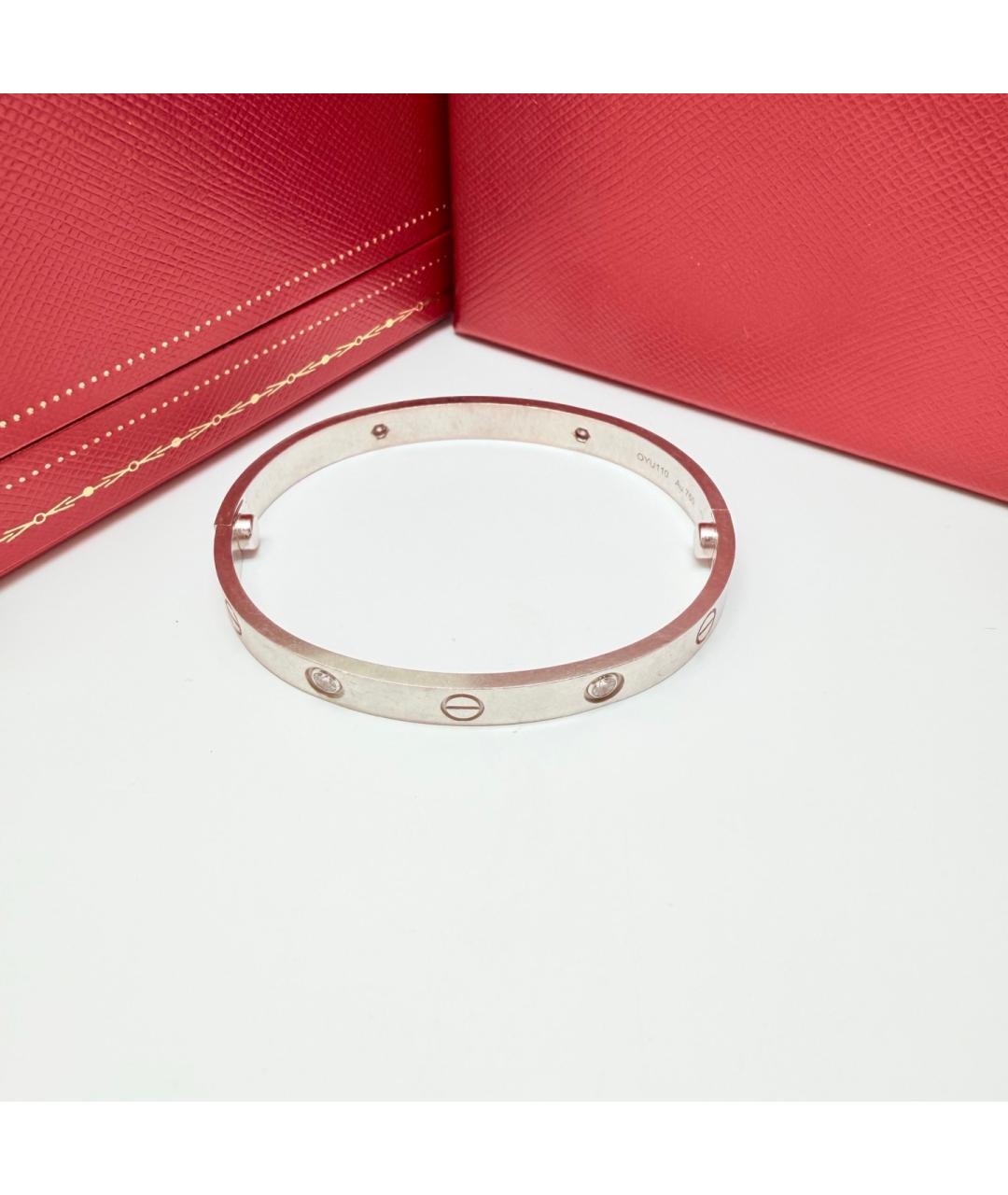 CARTIER Серебряный браслет из белого золота, фото 4