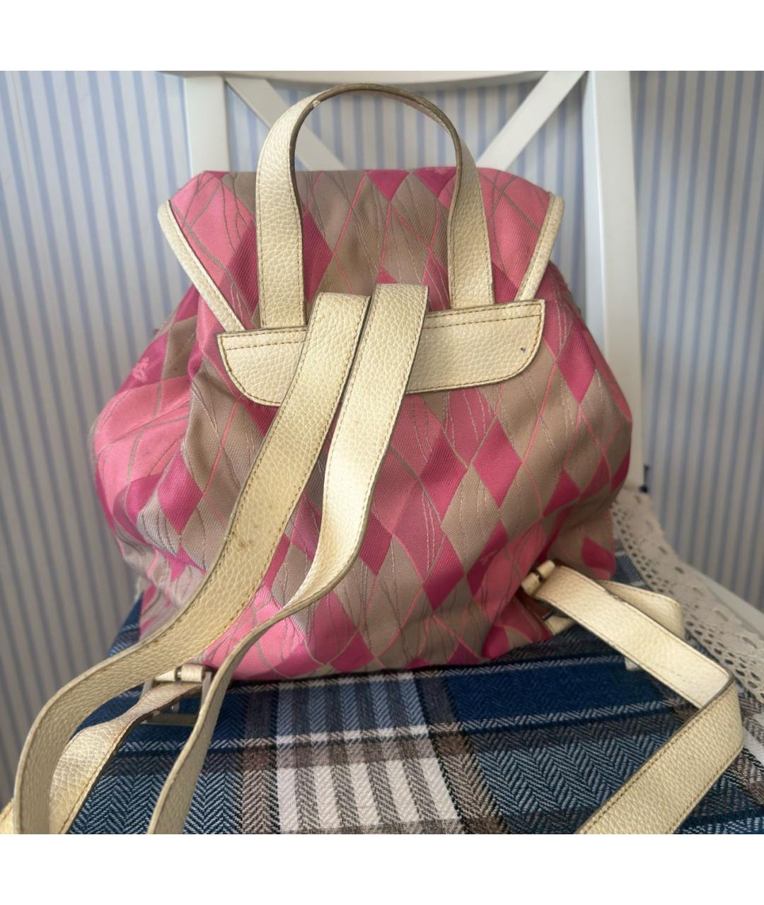 VIVIENNE WESTWOOD Розовый тканевый рюкзак, фото 3