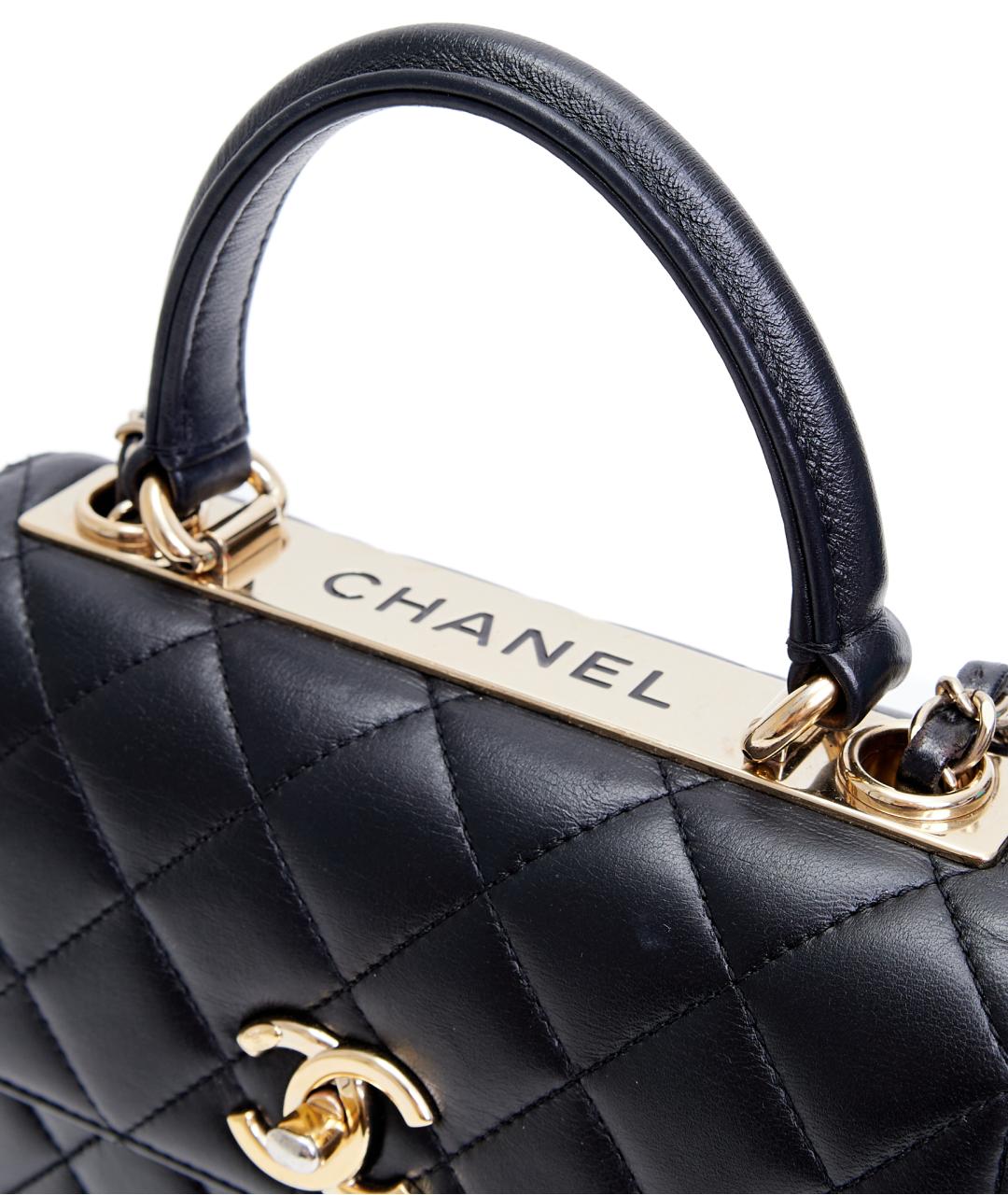CHANEL Черная кожаная сумка через плечо, фото 4