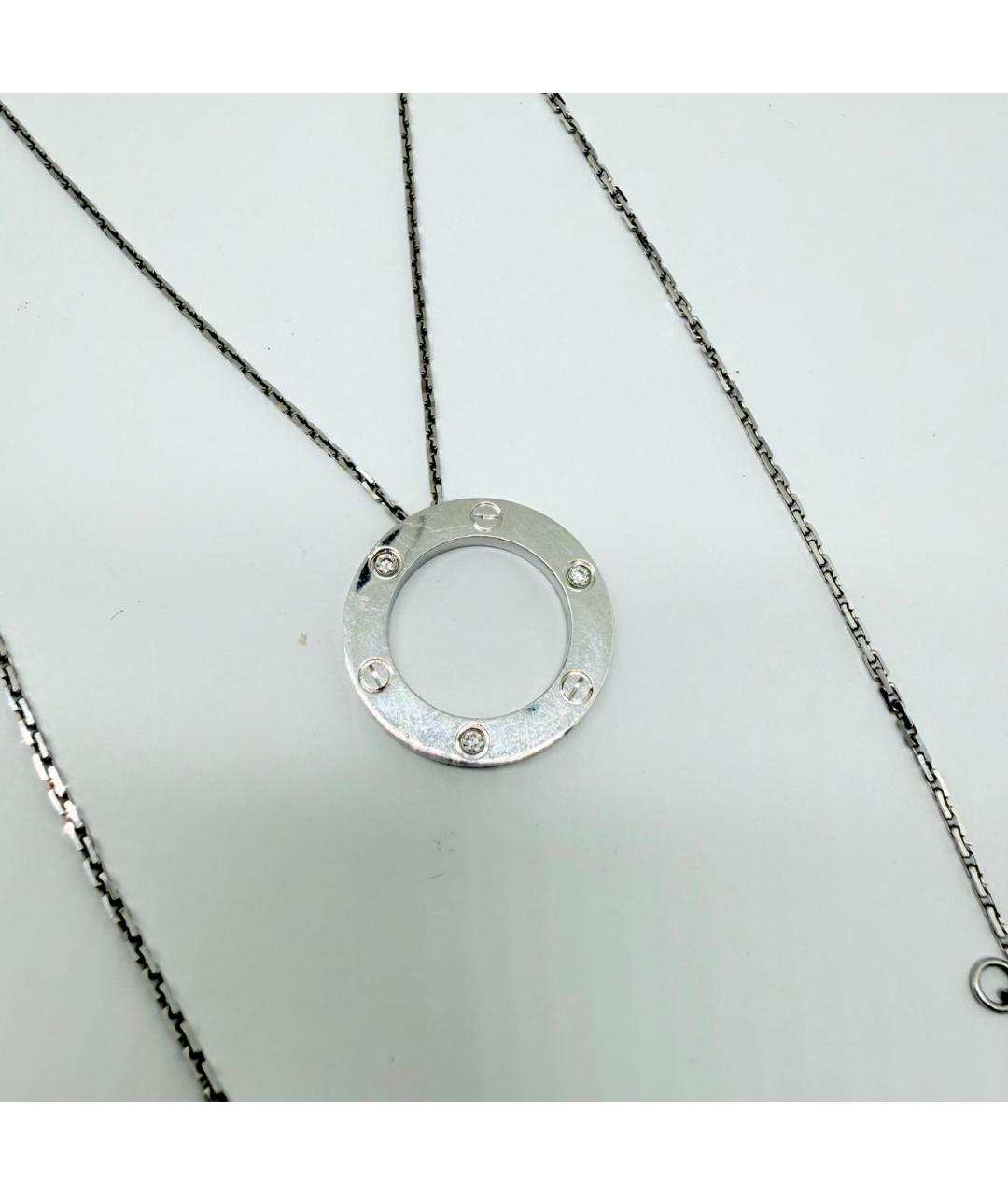 CARTIER Серебряная подвеска из белого золота, фото 6