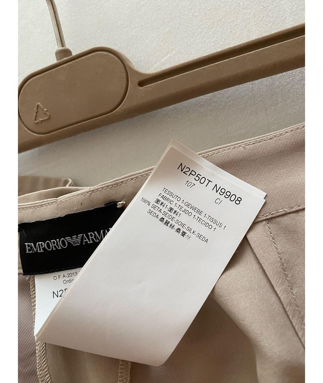 EMPORIO ARMANI Шелковые брюки широкие, фото 6