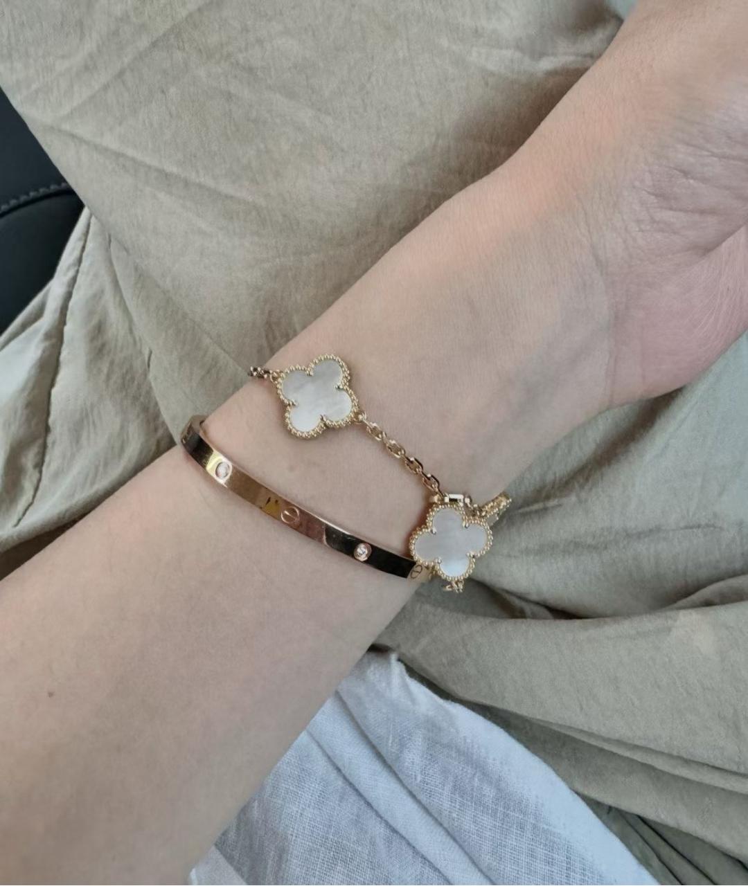 VAN CLEEF & ARPELS Золотой браслет из розового золота, фото 4
