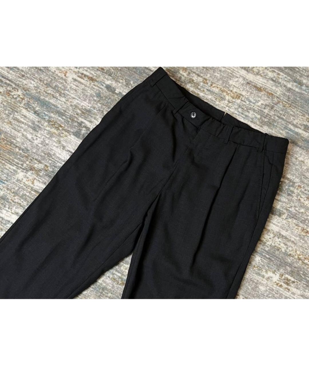 CORNELIANI Черные шерстяные классические брюки, фото 2