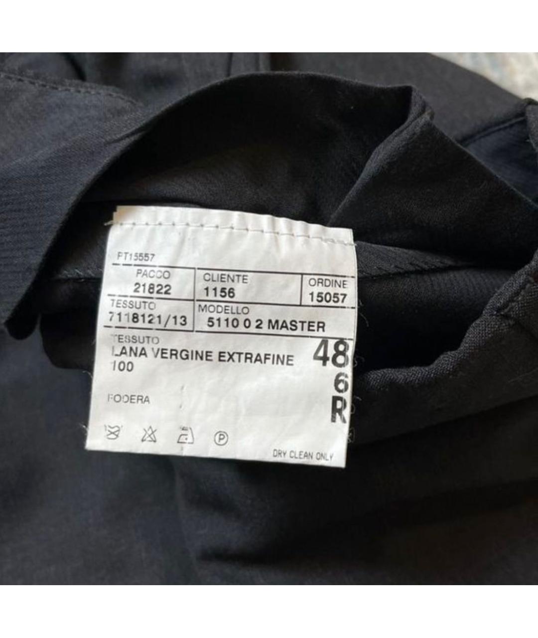CORNELIANI Черные шерстяные классические брюки, фото 4