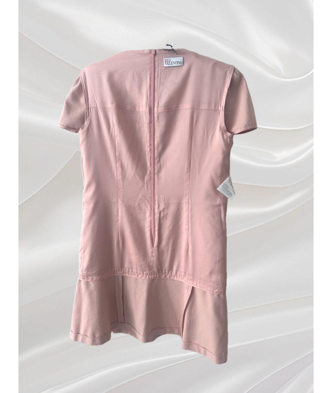 RED VALENTINO Розовое полиэстеровое повседневное платье, фото 3