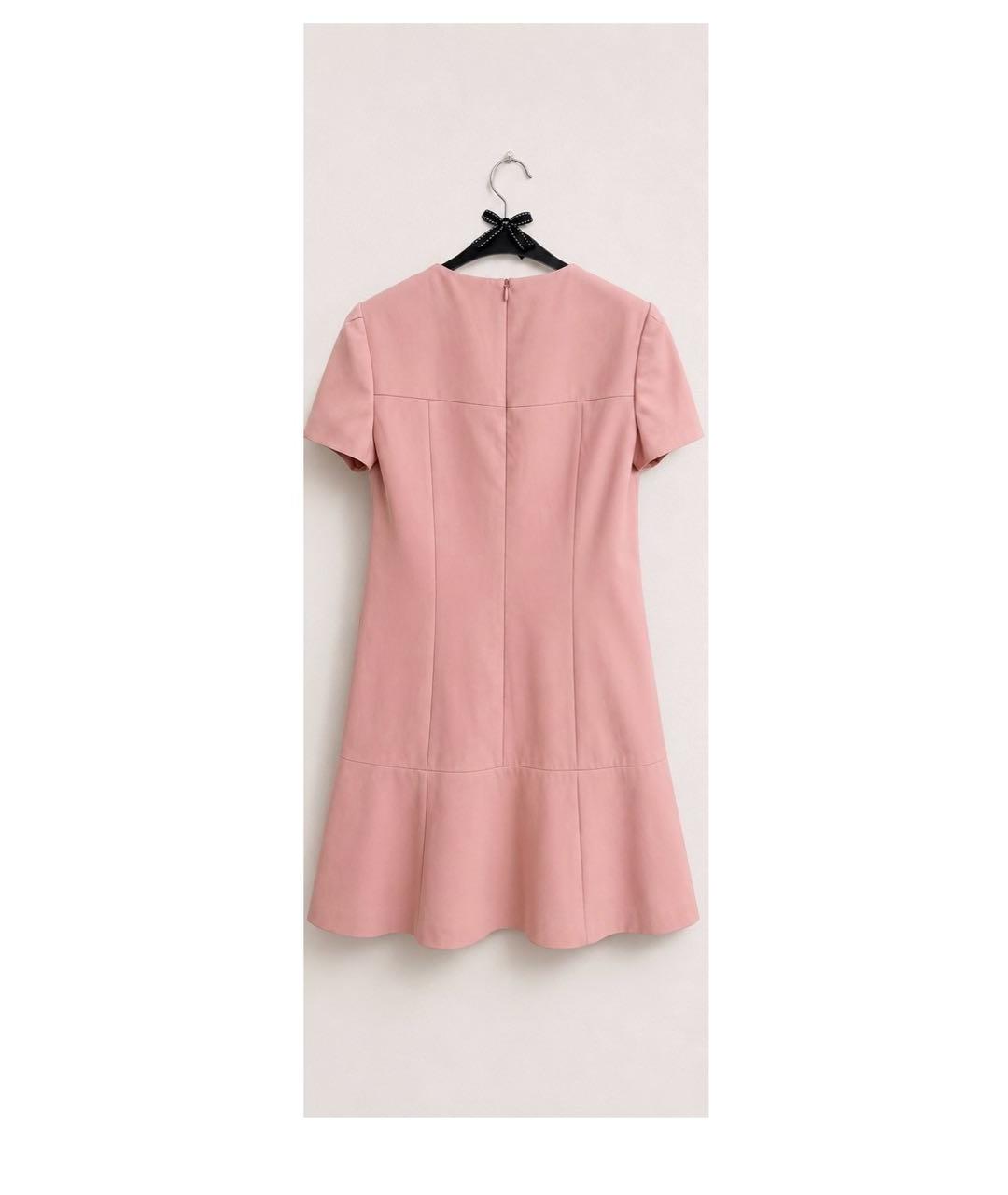 RED VALENTINO Розовое полиэстеровое повседневное платье, фото 2