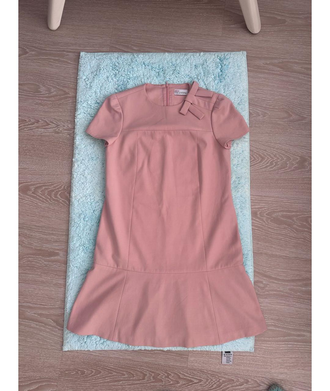 RED VALENTINO Розовое полиэстеровое повседневное платье, фото 6