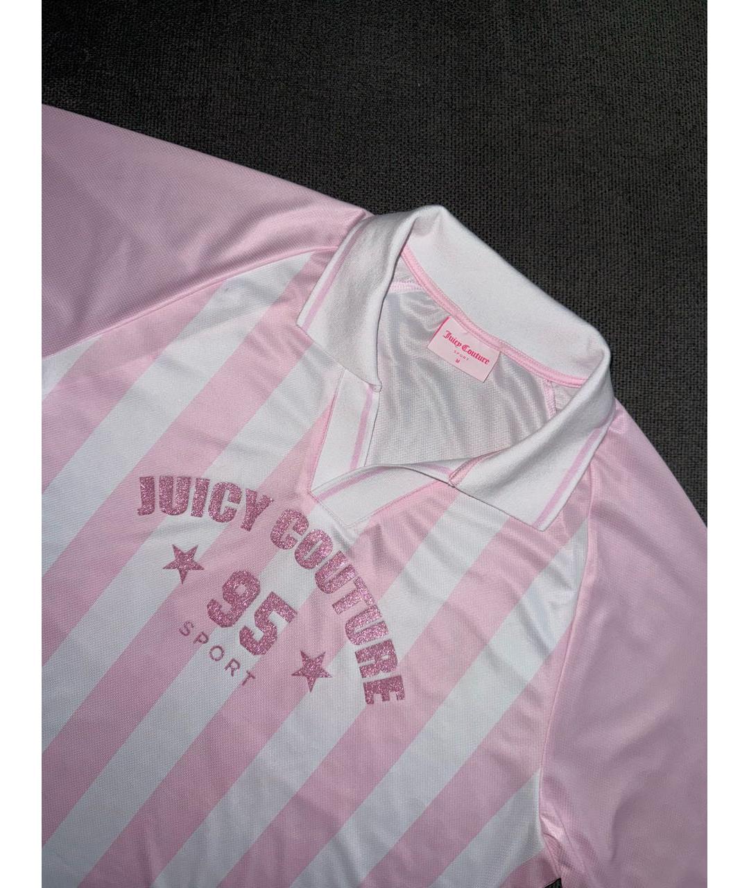 JUICY COUTURE Розовая футболка, фото 4