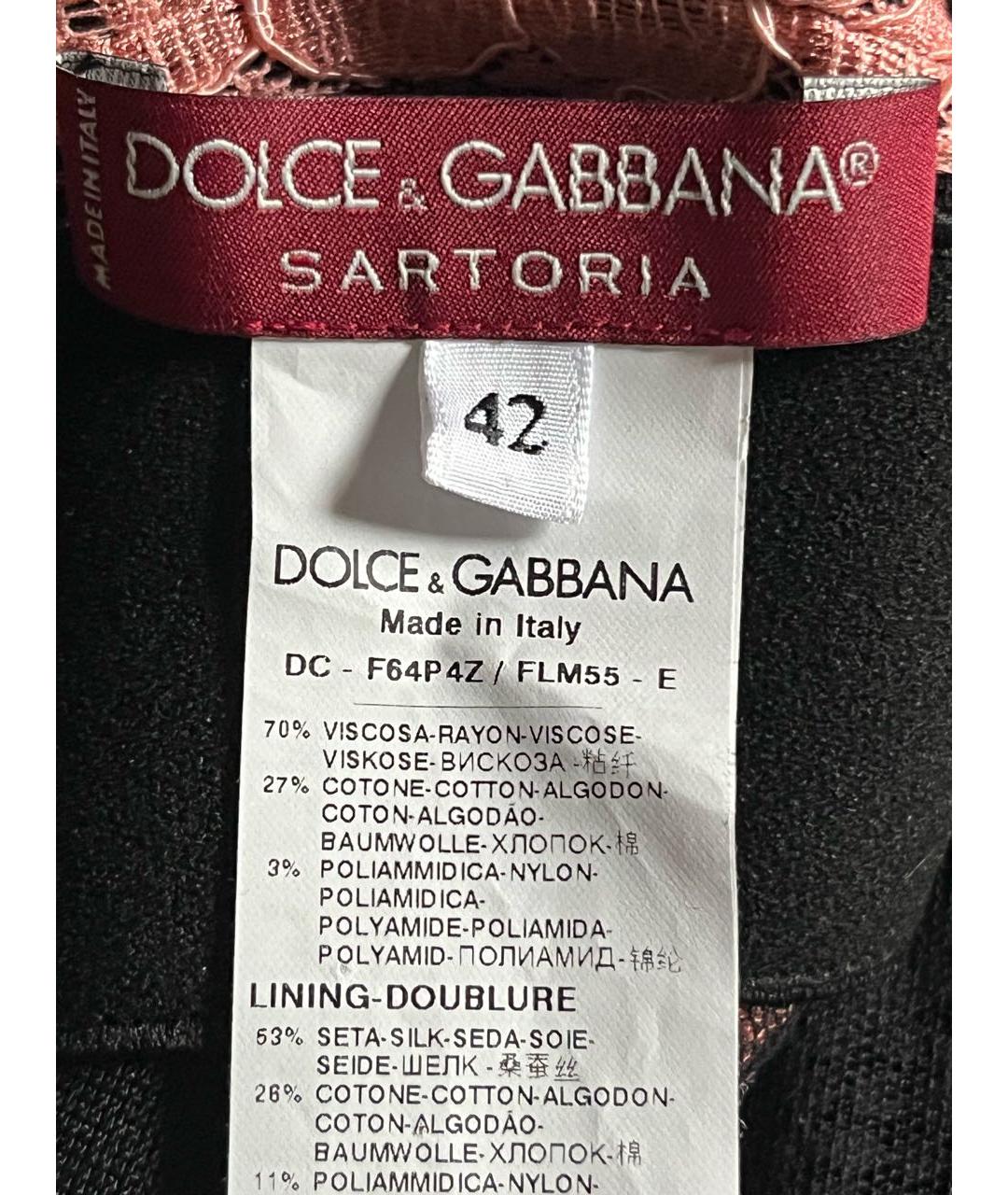 DOLCE&GABBANA Вискозное вечернее платье, фото 3