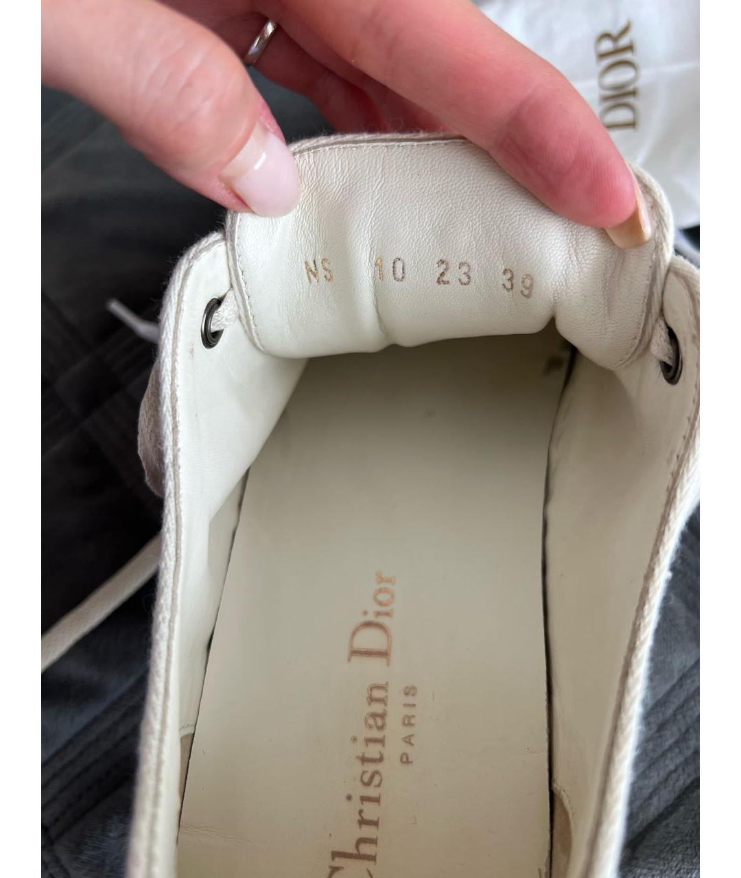 CHRISTIAN DIOR Серые кеды, фото 4