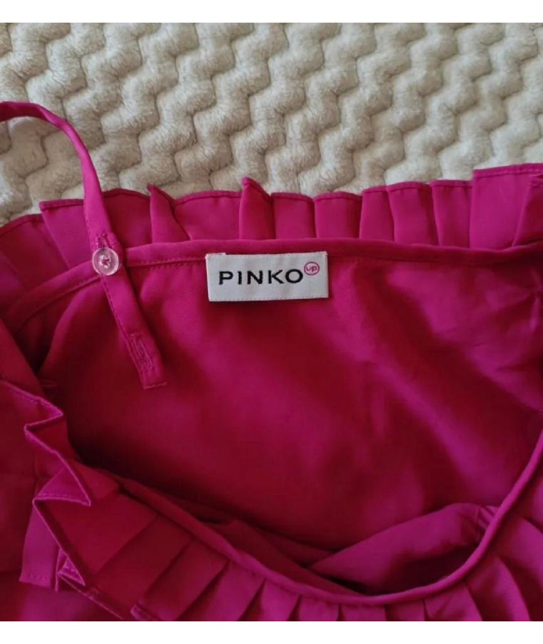PINKO Розовый полиэстеровый детская футболка / топ, фото 5