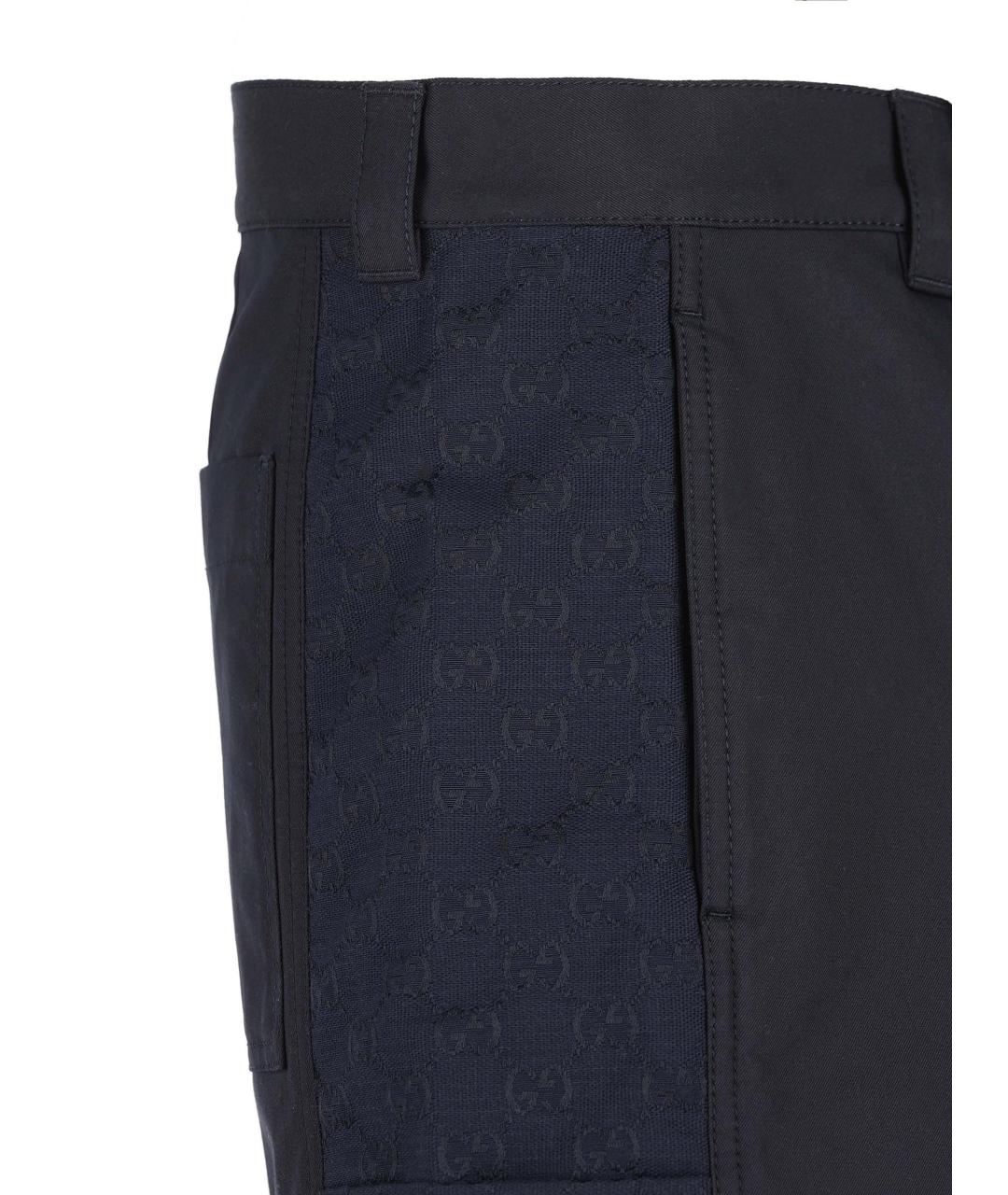 GUCCI Синие хлопковые шорты, фото 4