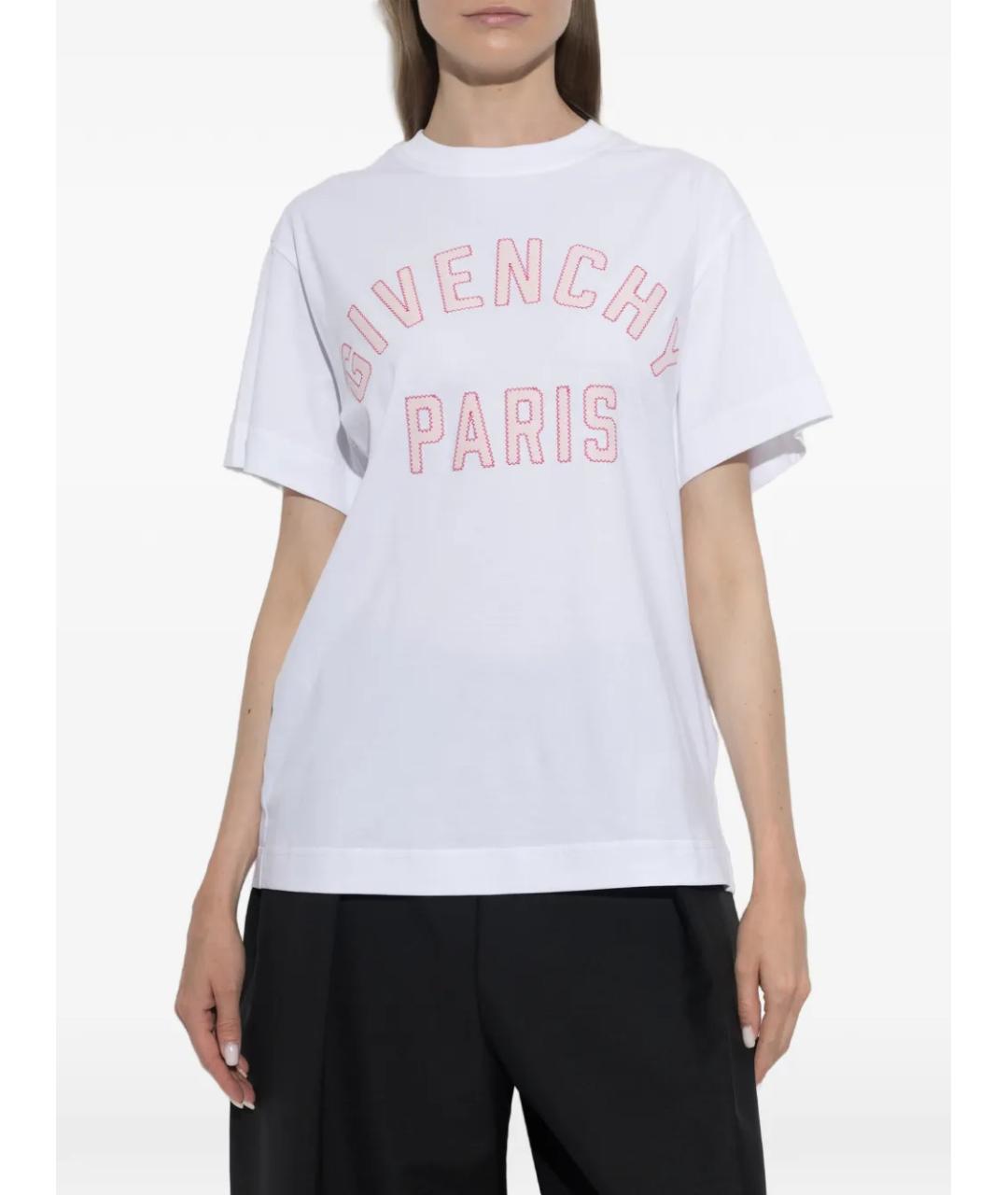 GIVENCHY Белая хлопковая футболка, фото 3