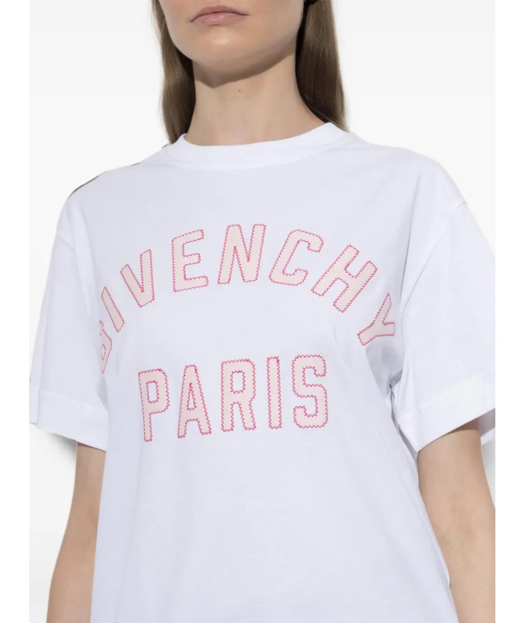 GIVENCHY Белая хлопковая футболка, фото 5