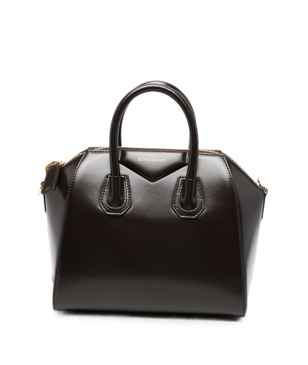 GIVENCHY Коричневая кожаная сумка тоут, фото 1