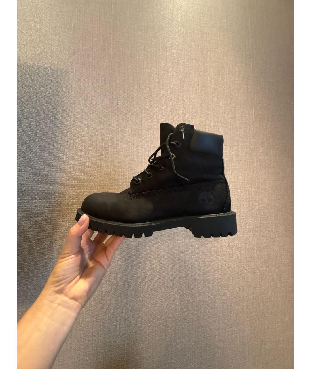 TIMBERLAND Черные нубуковые ботинки, фото 3