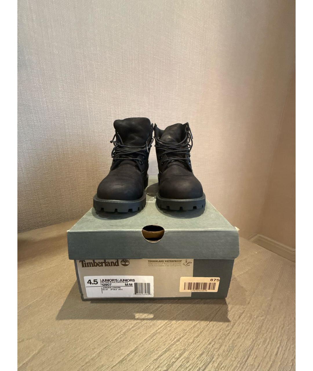 TIMBERLAND Черные нубуковые ботинки, фото 2