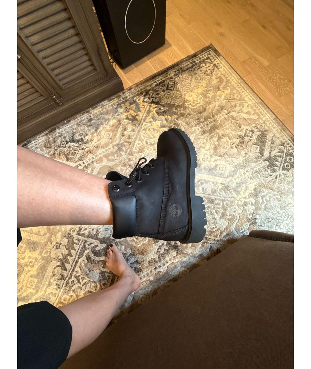 TIMBERLAND Черные нубуковые ботинки, фото 5