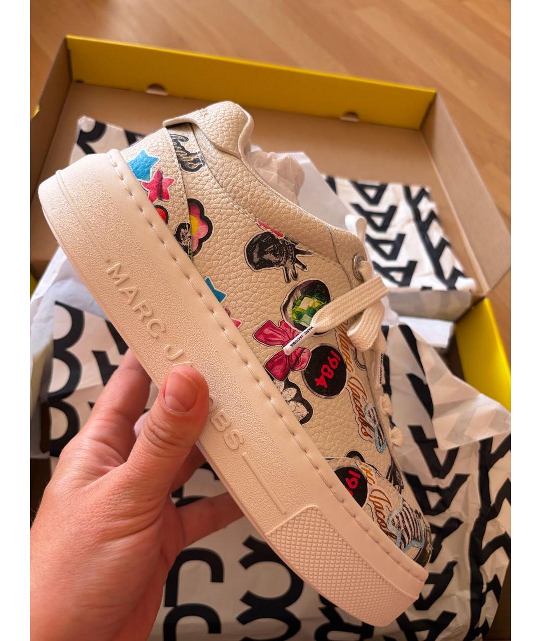 MARC JACOBS Белые кожаные кеды, фото 3