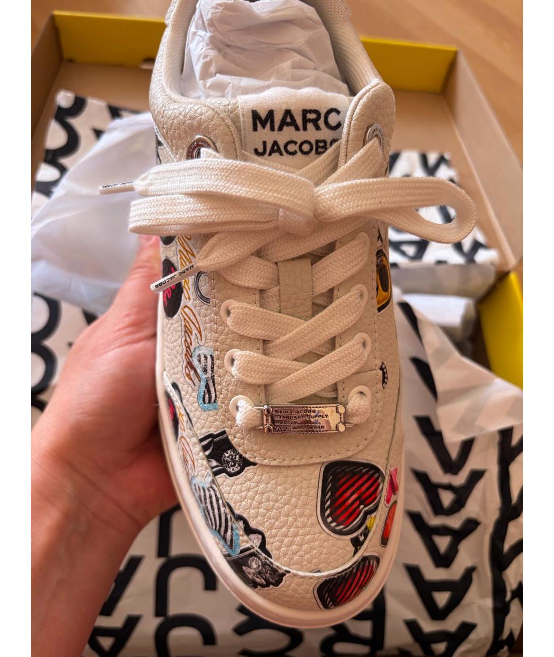 MARC JACOBS Белые кожаные кеды, фото 4