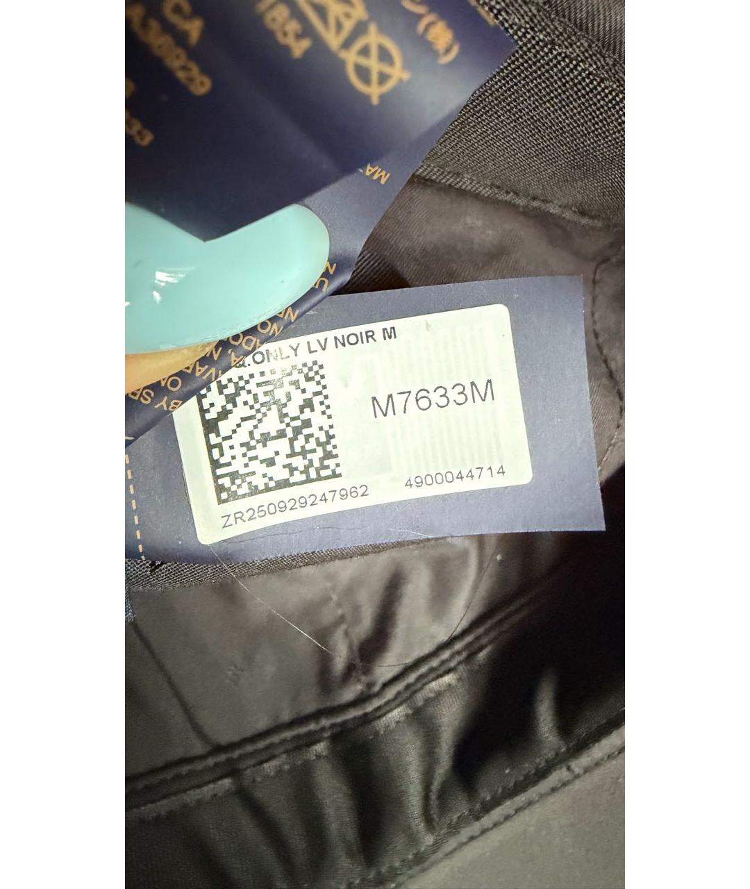 LOUIS VUITTON Антрацитовая хлопковая кепка, фото 8