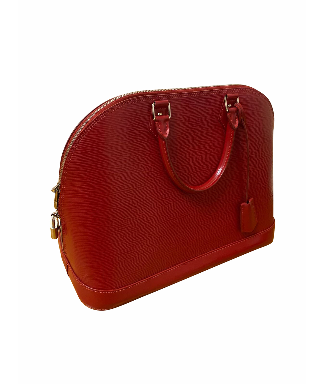 LOUIS VUITTON PRE-OWNED Красная кожаная сумка с короткими ручками, фото 1