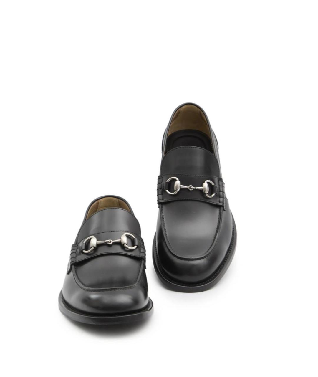 GUCCI Черные кожаные лоферы, фото 2