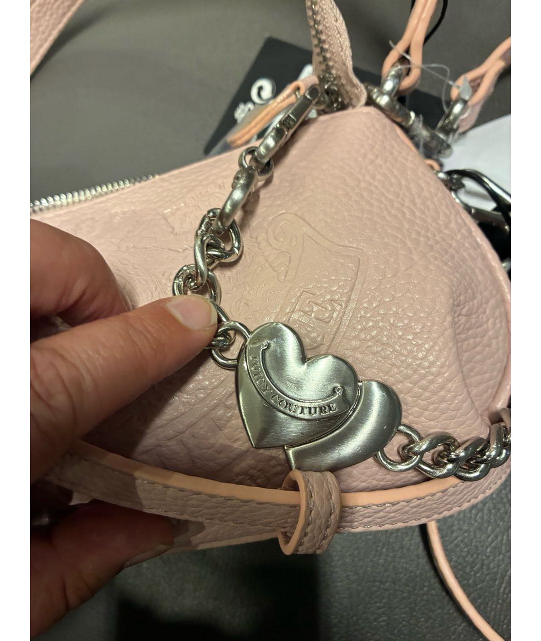 JUICY COUTURE Розовая сумка с короткими ручками, фото 6