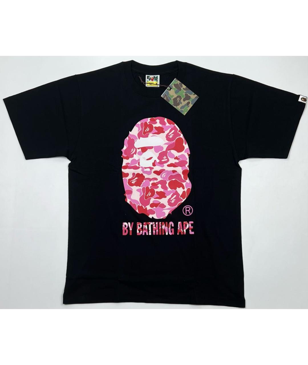 A BATHING APE Черная хлопковая футболка, фото 8