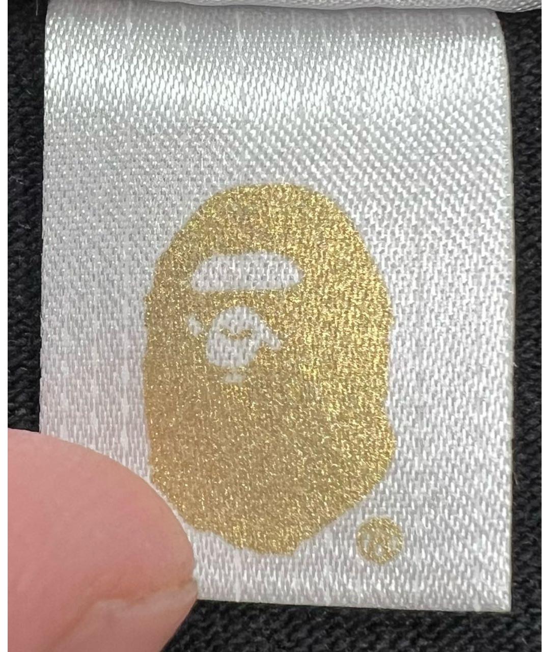 A BATHING APE Черная хлопковая футболка, фото 5