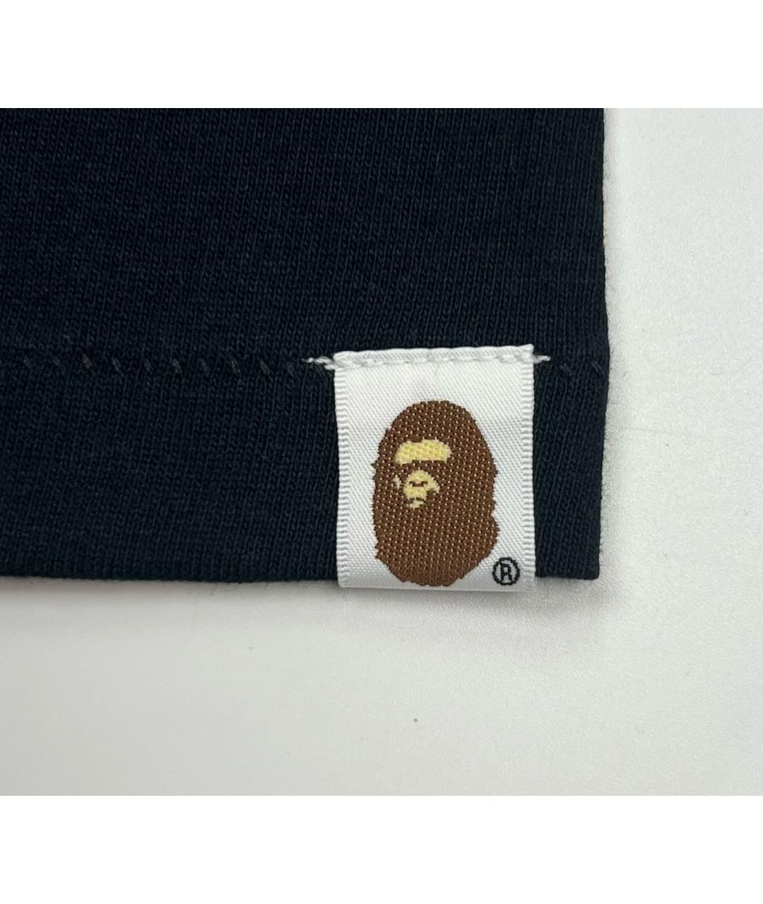 BAPE Черная хлопковая футболка, фото 6