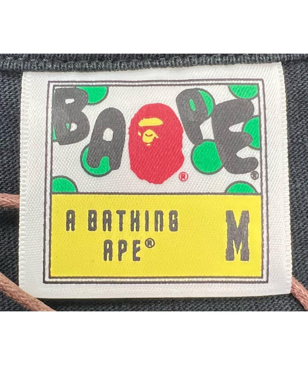 BAPE Черная хлопковая футболка, фото 3