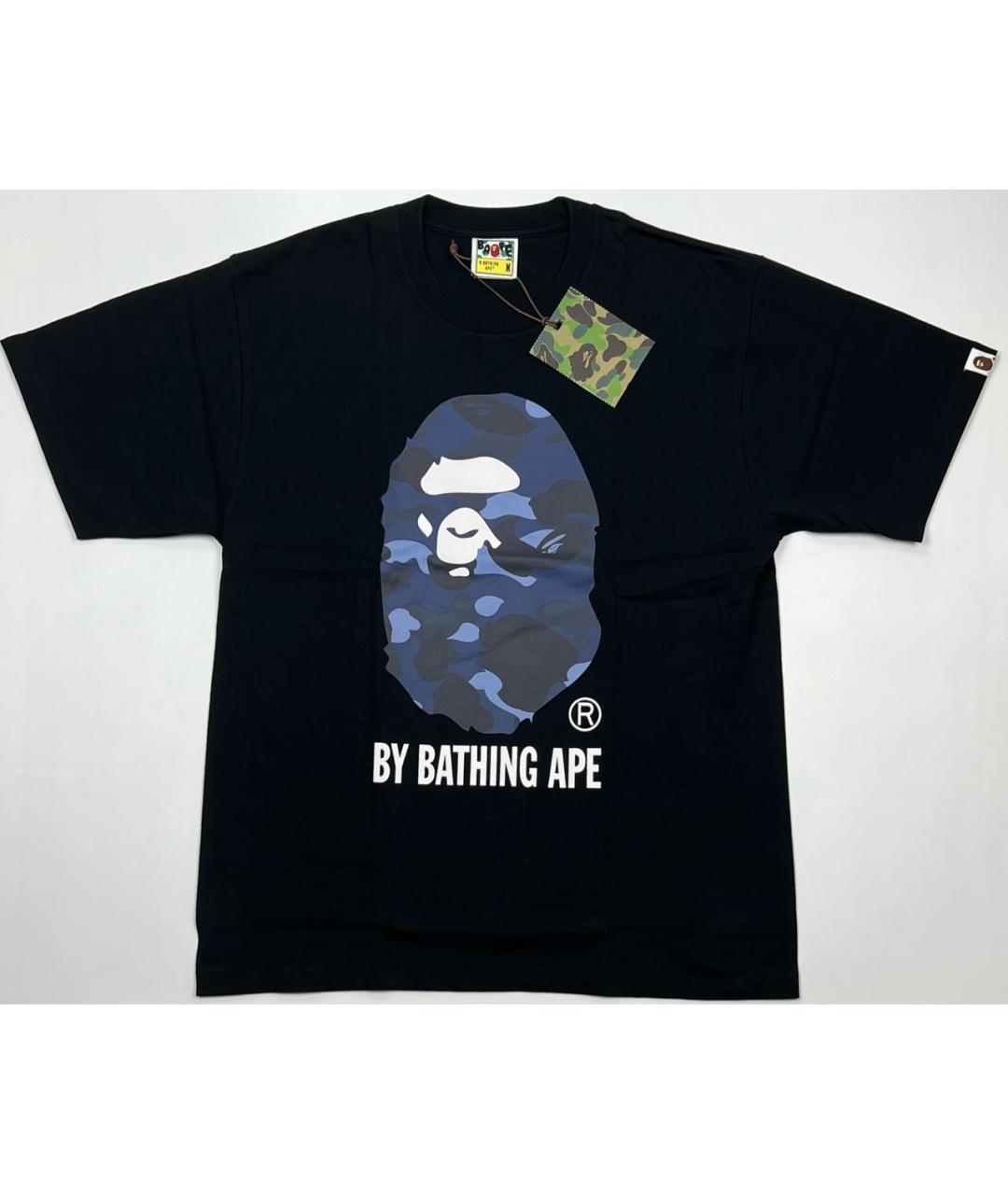 BAPE Черная хлопковая футболка, фото 8