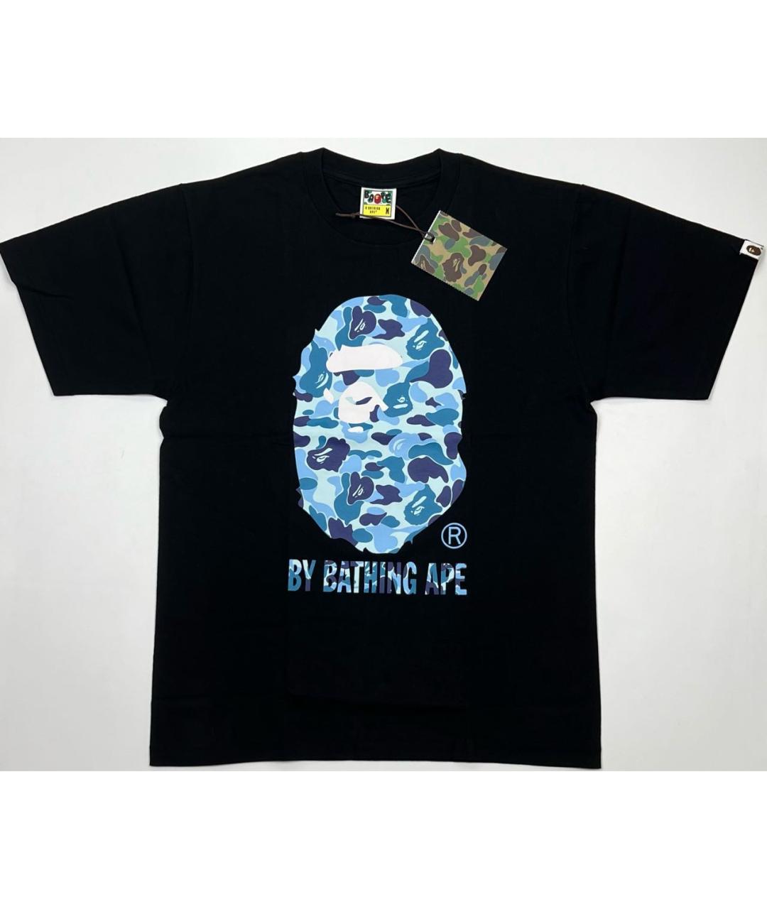 A BATHING APE Черная хлопковая футболка, фото 8