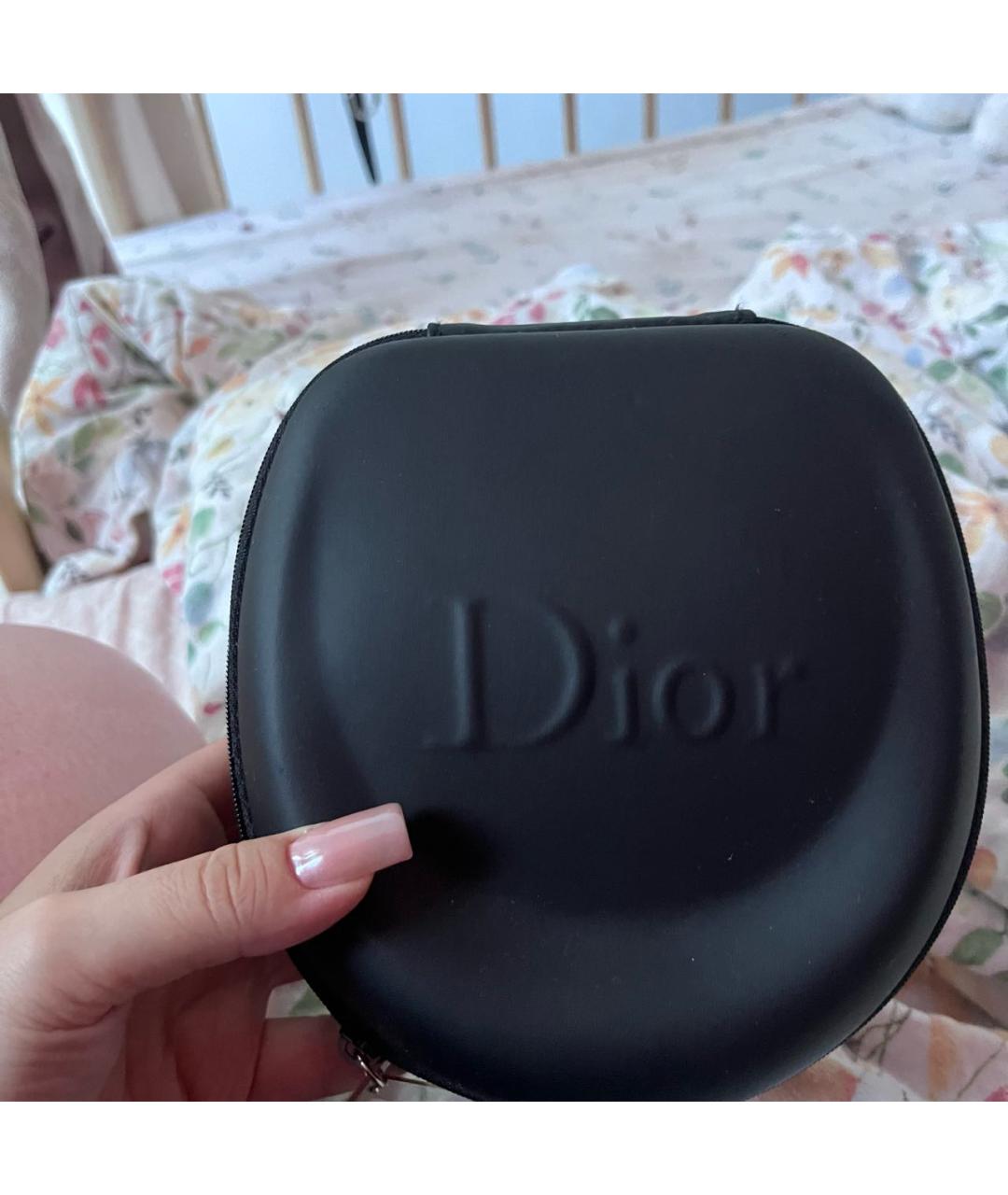 CHRISTIAN DIOR Черные пластиковые солнцезащитные очки, фото 4