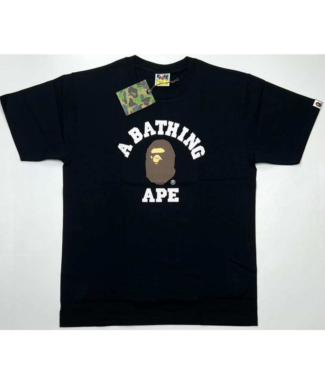 BAPE Черная хлопковая футболка, фото 8