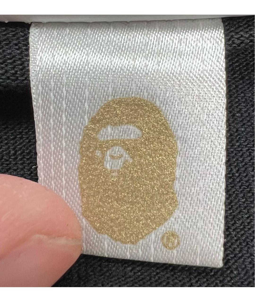 BAPE Черная хлопковая футболка, фото 5