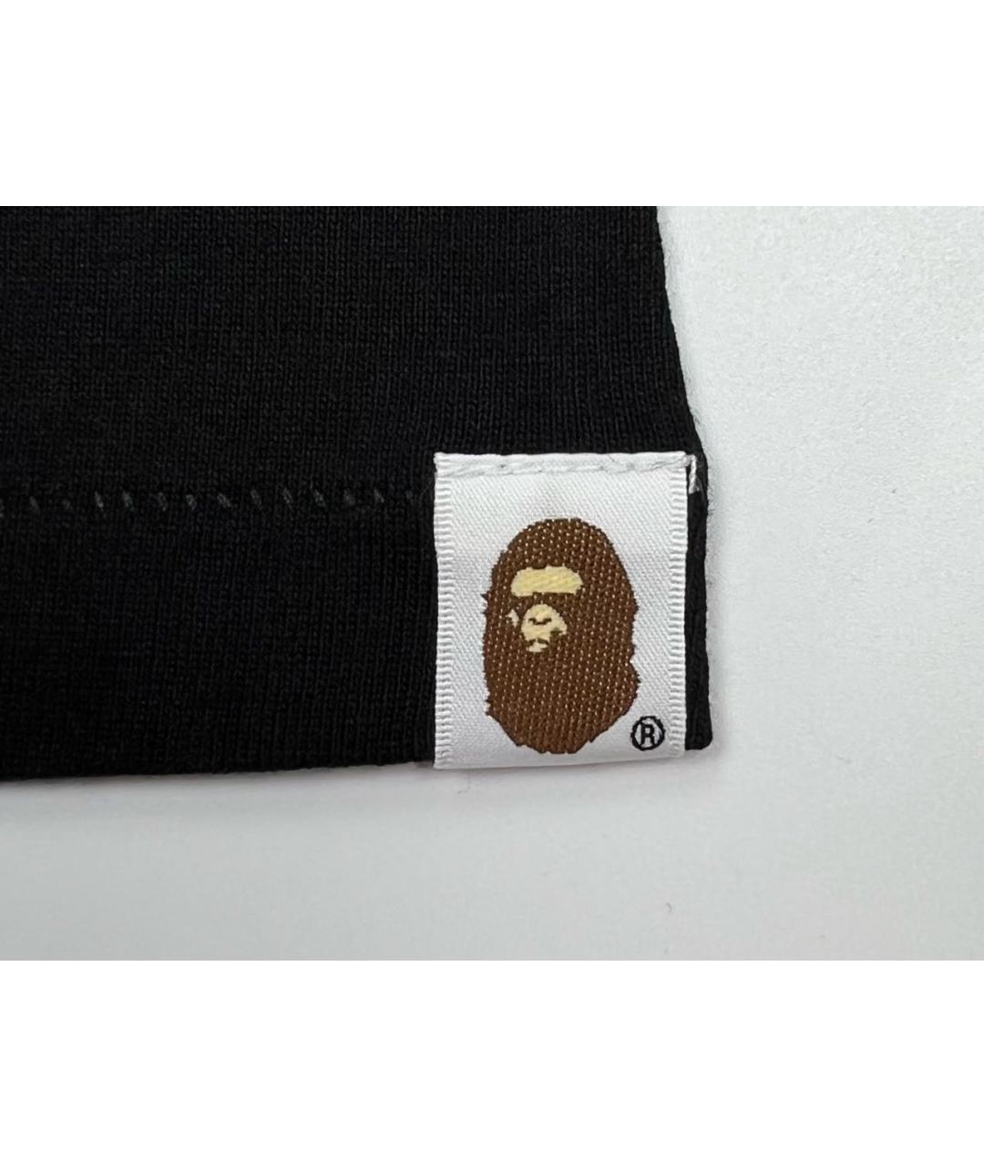 BAPE Черная хлопковая футболка, фото 6