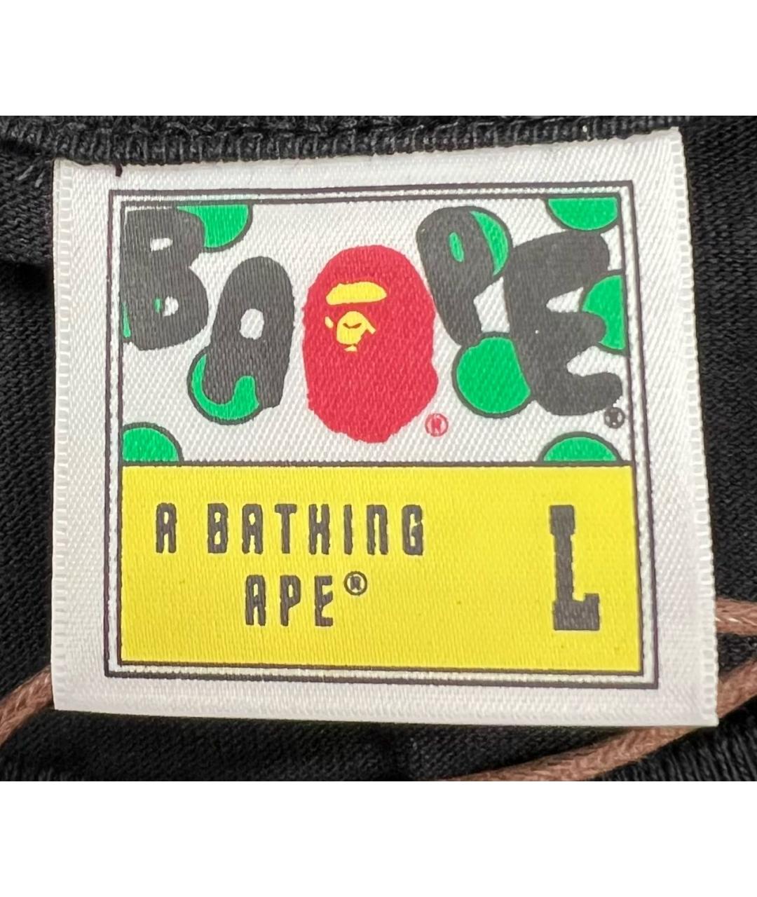 BAPE Черная хлопковая футболка, фото 3