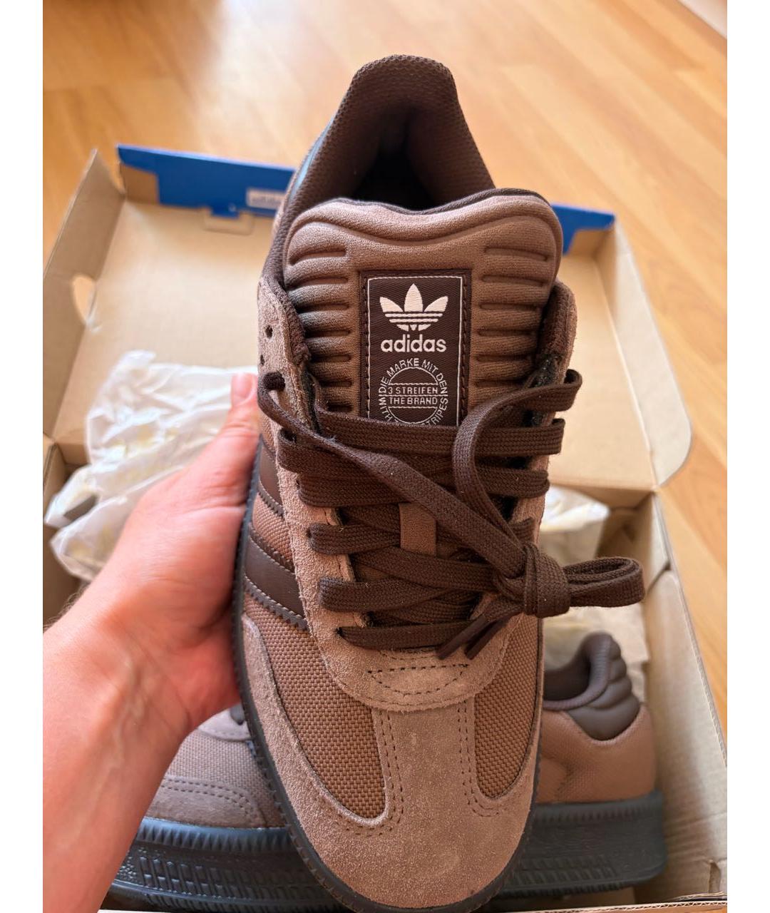 ADIDAS Коричневые кеды, фото 3