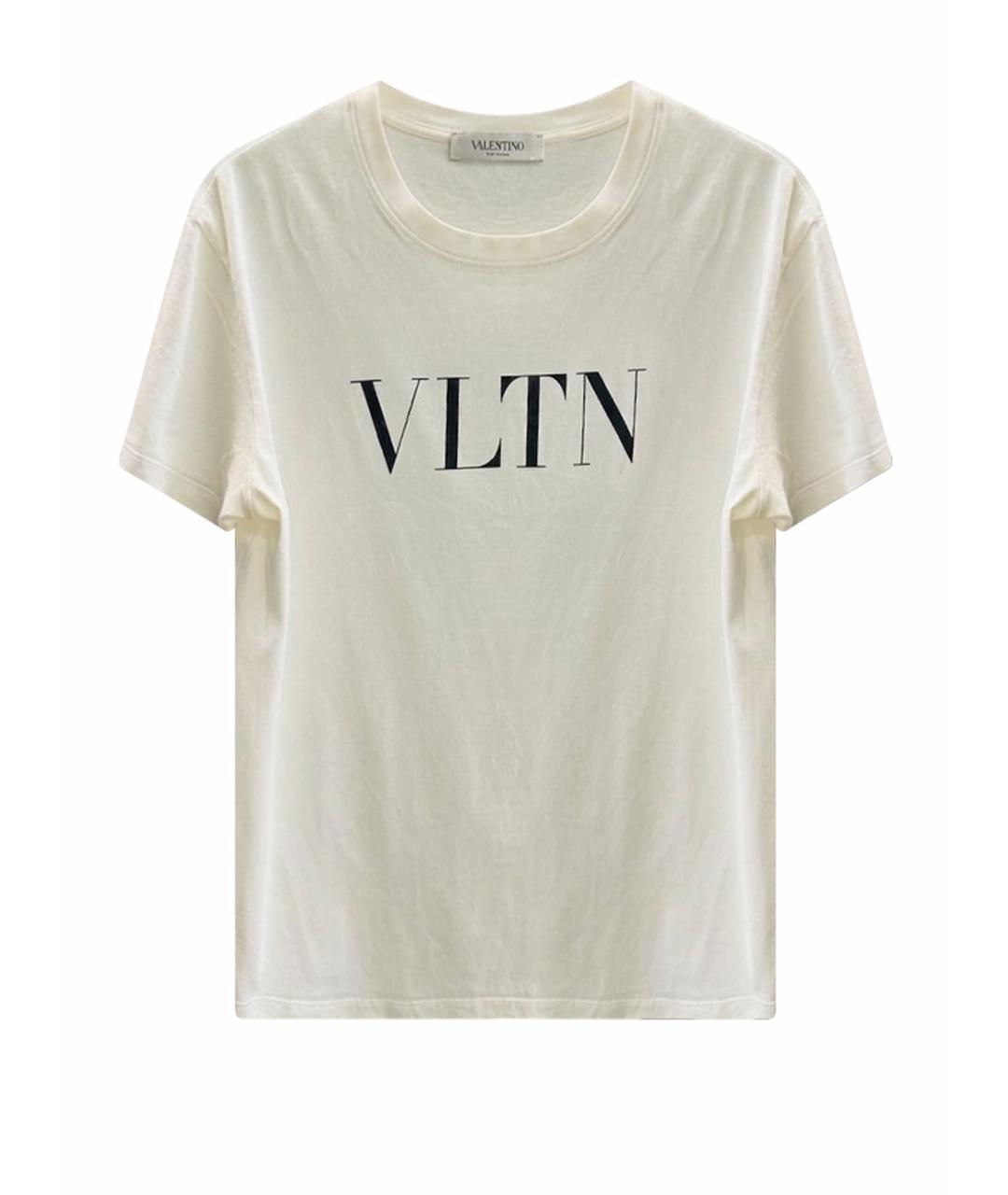 VALENTINO Белая хлопковая футболка, фото 1