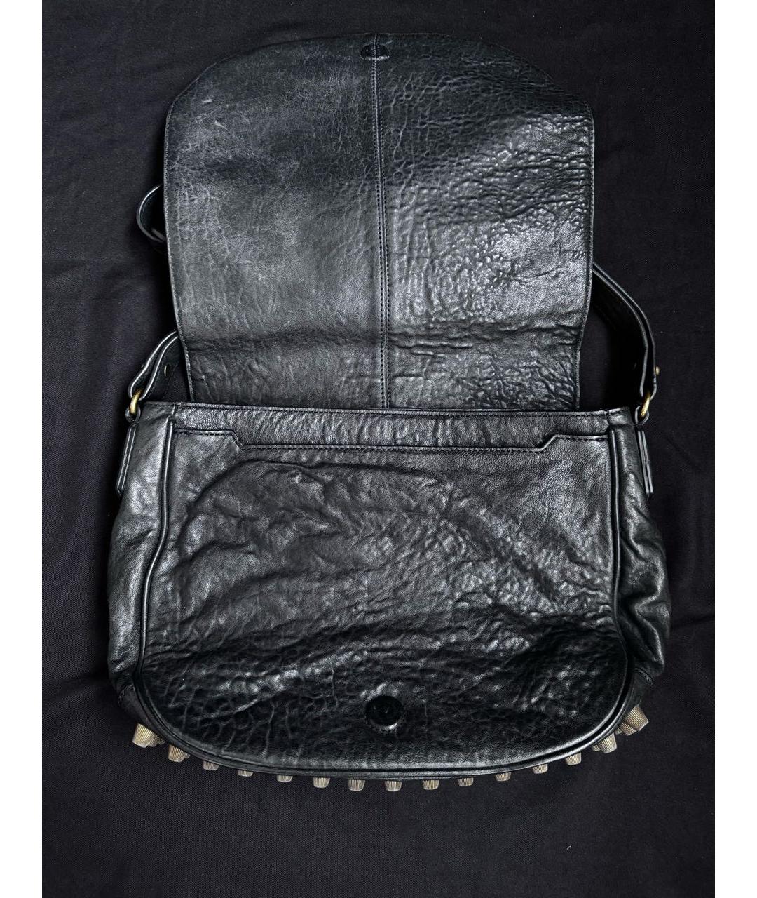 ALEXANDER WANG Черная кожаная сумка через плечо, фото 4