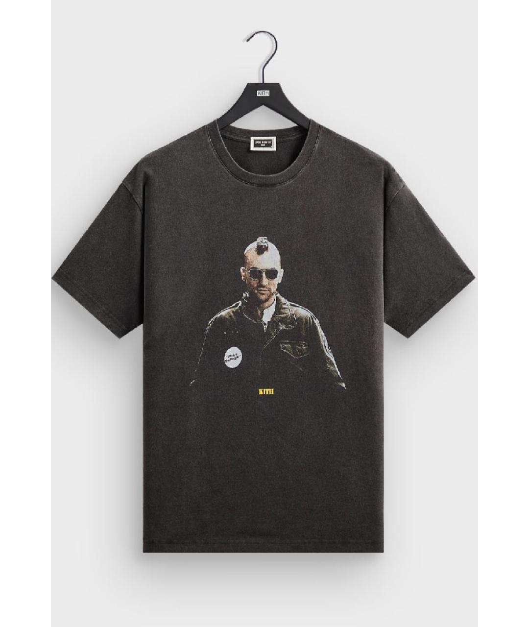 KITH Черная хлопковая футболка, фото 10